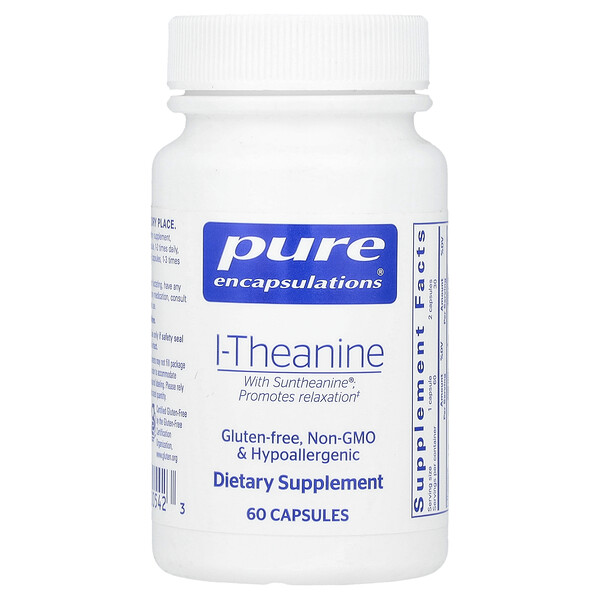 l-Theanine, 60 Capsules (Капсулы) Pure Encapsulations