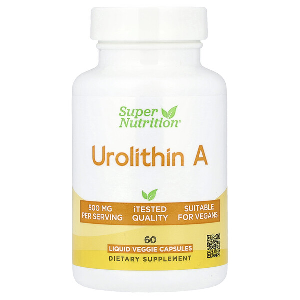 Urolithin A, 60 Veggie Capsules (Капсулы на растительной основе) Super Nutrition