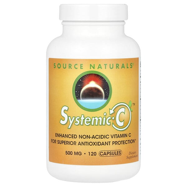 Systemic C™, 1,000 mg, 120 Capsules (Капсулы) (500 mg per Capsule) Source Naturals