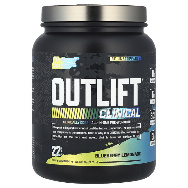 Outlift® Clinical, Blueberry Lemonade, 22.57 oz (639.91 g) Nutrex Research