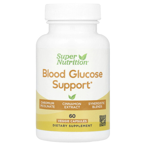 Blood Glucose Support, 60 Veggie Capsules Super Nutrition