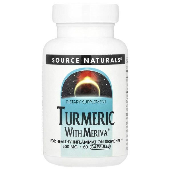 Turmeric With Meriva®, 60 Capsules (Капсулы) Source Naturals