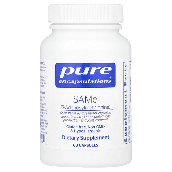 SAMe (S-Adenosylmethionine), 60 Capsules (Капсулы) Pure Encapsulations