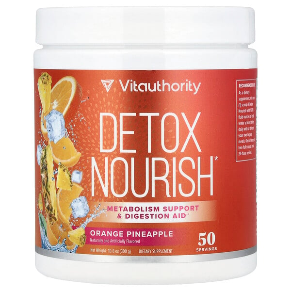 Detox Nourish, Orange Pineapple, 10.6 oz (300 g) Vitauthority