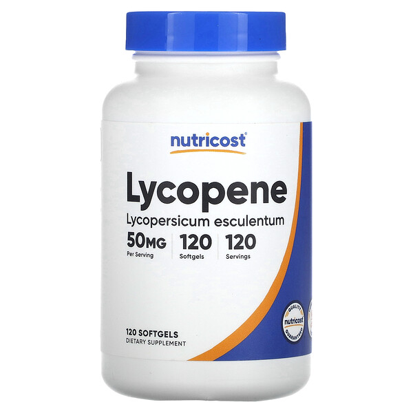 Lycopene, 50 mg, 120 Softgels Nutricost