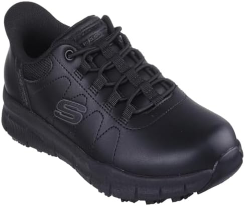 Женские Рабочие кроссовки SKECHERS Hands Free Slip Ins Nampa-Cottonbud Bungee Athletic Sr Food Service Shoe SKECHERS