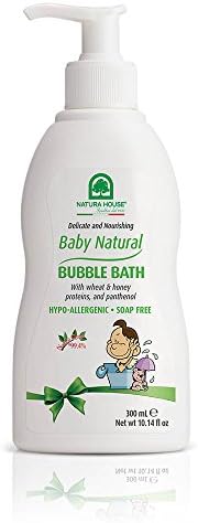 Baby Natural 2-in-1 Hair and Body Wash – Light Scent – Gentle Nourishing Baby Hair and Body Cleanser with Honey Proteins - Made in Italy – Hypoallergenic, Dermatologist Tested, 10.14 oz. Natura House