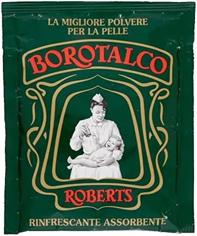 Roberts: Borotalco Talc Powder 3.5 Ounce (100gr) Packages (Pack of 4) [ Italian Import ] Neutro Roberts