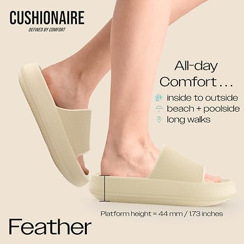 Сандалии CUSHIONAIRE Feather Cloud с амортизацией и водоотталкивающим верхом Cushionaire