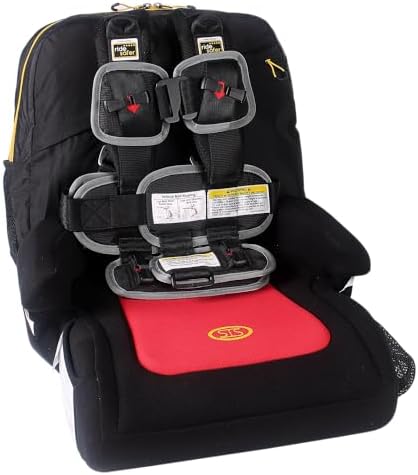 Extra Small Black RideSafer Travel Vest & TravelSmarter Booster Seat Combo, Lightweight, Compact, Portable Car Seat - Perfect for Travel and Everyday Child Safety RideSafer