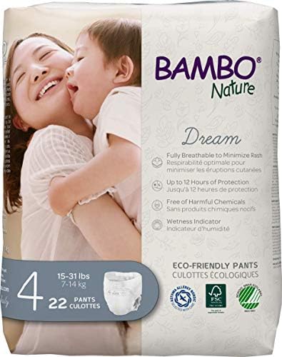 Bambo Nature Premium Training Pants - French/English Packaging, Size 4, 110 Count Bambo Nature