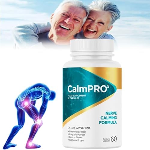 Капсулы CalmPRO5 для успокаивания нервов 60 капсул, поддержка здоровья нервов Generic