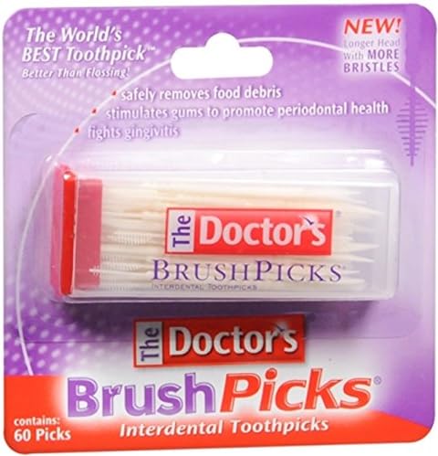 The Doctor's BrushPicks Interdental Toothpicks, 60 Picks The Doctor's