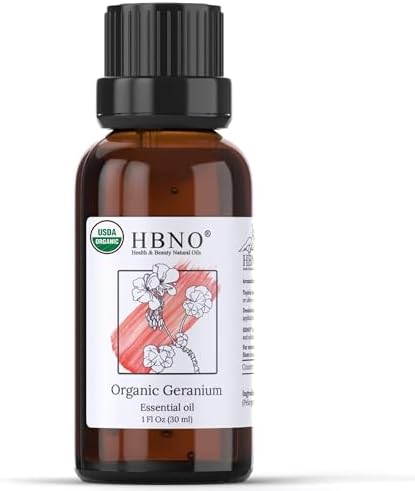 HBNO California Bottled Organic Cedarwood Essential Oil 1 fl oz (30ml) - USDA Certified Organic Cedarwood Essential Oil for Aromatherapy, Soap Making, DIY, Fragrances, Diffuser HBNO