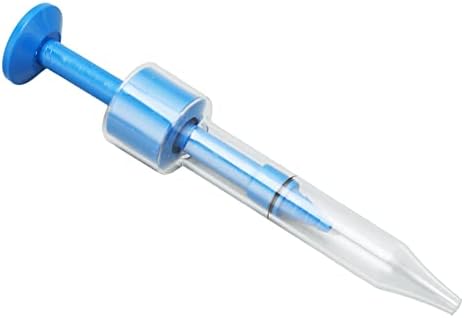 Earmold Syringe, PP Ear Injector Portable Ergonomic for Fitting (Blue) Luqeeg