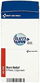 First Aid Only FAE-7006 SmartCompliance Refill Burn Gel Packets, 6 Count First Aid Only