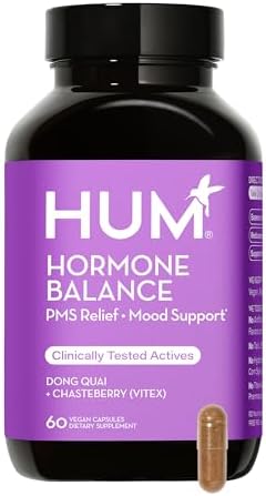 HUM Hormone Balance - Supplement for Women's Health - Support for Cramps, Cravings, Irritability & Hormonal Balance - Chasteberry & Dong Quai Women's Monthly Support (60-Count) HUM