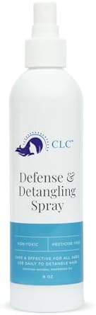 Kapow! 8oz Lice Defense & Detangling Spray, Easy Combing Lice Treatment Hair Detangler Spray for Kids and Women, Peppermint Oil Detangler Spray for Curly Hair, Wet or Dry Hair, Travel Size Detangler Kapow