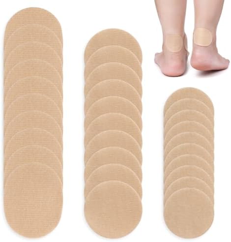 30pcs Moleskin for Feet, Flannel Moleskin Tape Precut Moleskin Adhesive Pads Moleskin Padding Mole Skin Patch for Feet Heels Shoes Avoid Friction Ache PEUTIER