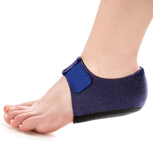 Heel Protectors Cups for Plantar Fasciitis - Welnove Heel Cups for Women Men Heels Spur Pain Relief - Heel Inserts Pads for Achilles Tendonitis Dry Cracked Heel Support Cushion (Size: W 4.5-9 / M 5-8) Welnove