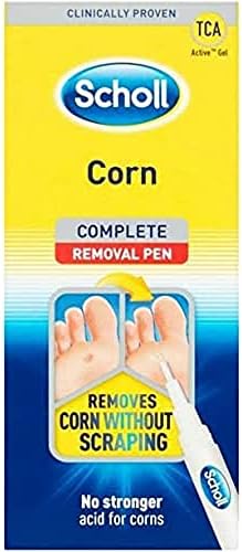 Scholl Corn Removal Pen - Clinically Proven Corn Remover, Pain-Free Treatment with TCA Active Gel (Гель) for Complete Corn Removal, 1 Pen Scholl