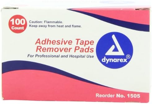 Dynarex Adhesive Tape Remover Pad, Assorted 100 Count Dynarex