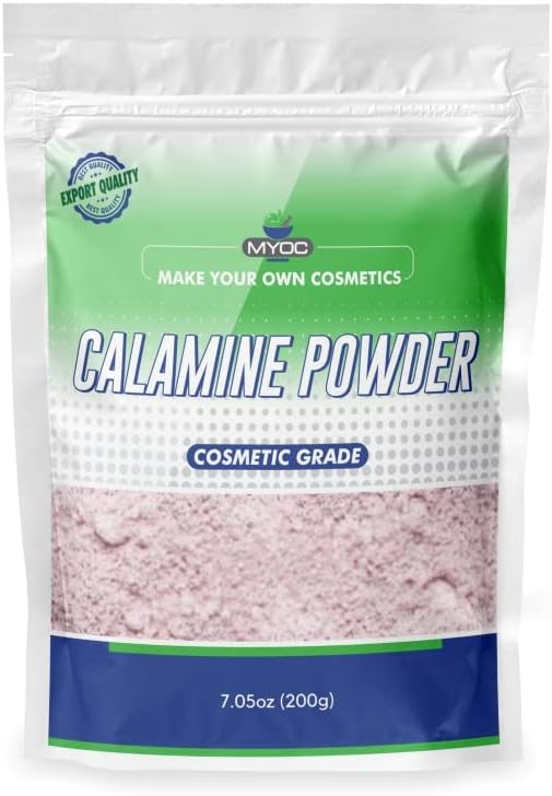 Calamine Powder – 7 Oz/Calamine Powder for Skin, Calamine Powder for Soap Making, Calamine Powder for Itching, Calamine Powder Bulk, Calamine Powder Pure, Calamine Powder for Face MYOC