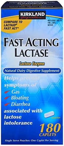 Kirkland signature fast acting lactase, (4 Pack) 720 caplets KIRKLAND