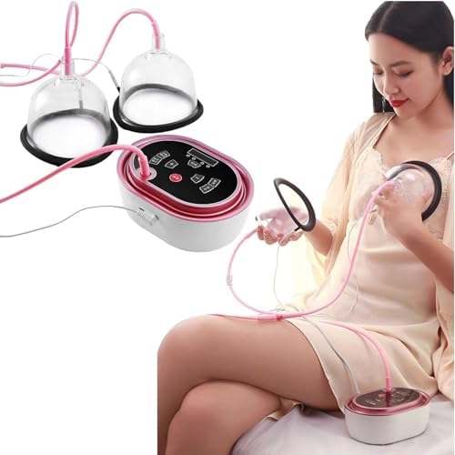 Electric Breast Chest Massager, Electric Chest Enlargement Massage Enhancer with Four Shaping Modes, Anti-Sagging Firming Breast and Enlarge Women Udder, for Home Breast Care PODEC