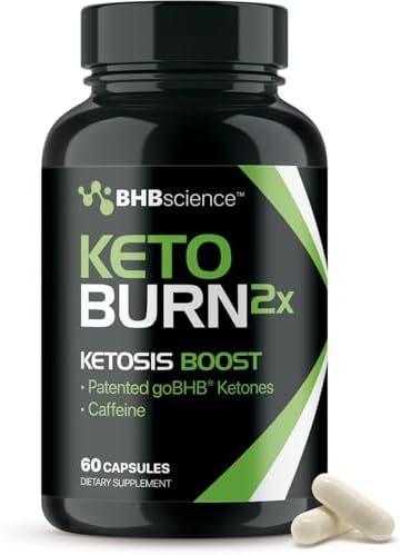 Keto BHB Exogenous Ketones Supplement - BHB Science Keto Diet Pills with Patented goBHB and Caffeine for Natural Energy Focus Body Sculpting & Ketosis Support - Vegetarian & Non-GMO (1 Month Supply) Real Ketones