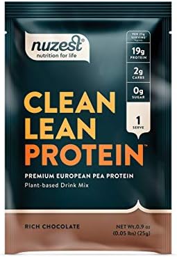 Горошковый протеин Clean Lean Protein 20 г растительного белка на порцию, веганский, без ГМО Nuzest