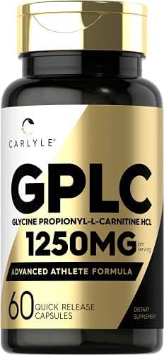 Carlyle GPLC Glycine Propionyl-L-Carnitine HCL Supplement | 1250mg | 60 Capsules (Капсулы) | Advanced Athlete Formula | Non-GMO, Gluten Free Carlyle