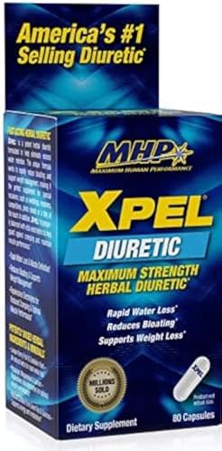 MHP Xpel Dietary Supplement - Maximum Strength Diuretic, 80 Capsules (Капсулы) Maximum Human Performance