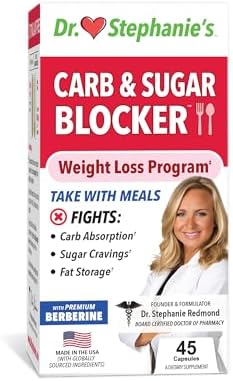 Carb & Sugar Blocker - Mega Dose of Berberine & Gymnena Supplement - Take with Meals to Reduces Digested Carbs & Weight Pharmaganics