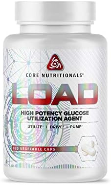 Core Nutritionals Load Platinum High Potency Glucose Utilization Agent with Berberine+Green Coffee Extract to Promote Carbohydrate Absorption and Glucose Disposal, (180 Caps) Core Nutritionals