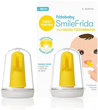 Frida Baby Baby's First Finger Toothbrush with Storage Case, 3 Months and Up, 1pk Frida Baby