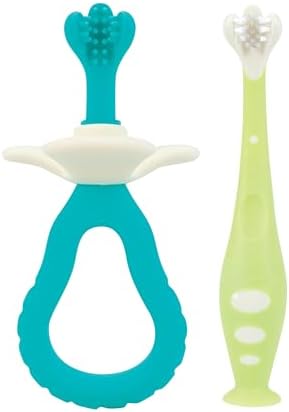 Dr. Talbot's 2-Piece Infant Toothbrush Training Set with Easy Grip Handle - 6+ Months Dr. Talbot's