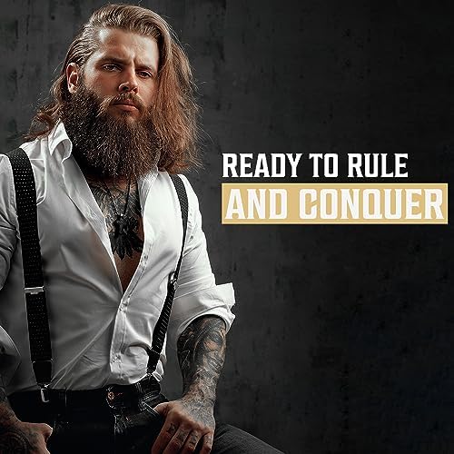 Viking Revolution Spiced Vanilla Beard Conditioner for Men with Argan Oil and Jojoba Oil - Beard Softener and Strengthener Natural Beard Conditioner with Beard Oil - Beard Care Moisturizer (17oz) Viking Revolution