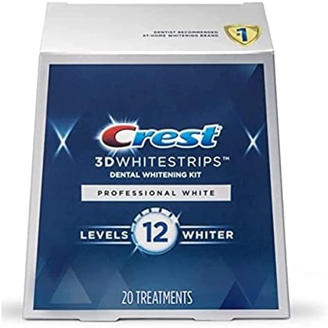 Crest 3D Whitestrips, Professional White, Teeth Whitening Strip Kit, 40 Strips (20 Count Pack) Crest