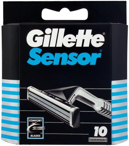 Картриджи для бритвы Sensor, 10 лезвий, совместимы с моделями Sensor и Personna Gillette