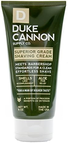 Duke Cannon Superior Grade Shaving Cream (Крем) - Barbershop Formula with Aloe Vera, Shea Butter, Macadamia Nut Oil (2 ounces) Duke Cannon Supply Co.