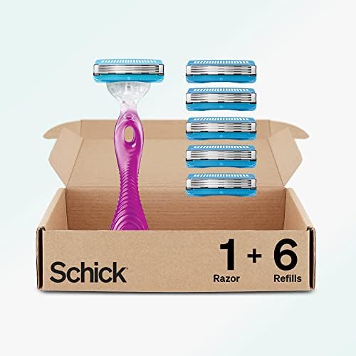 Schick Hydro Silk 3 razors for Women With 6 Razor Blades Refills Schick