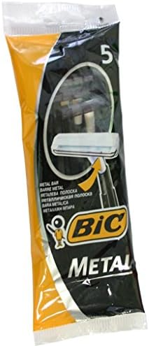 Bic Metal Men's Disposable Shaving Razors, 5-Count x 10 Packs Bic