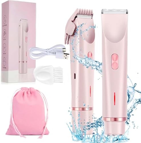 Glow Aura Shaver, Glowshave 2 in 1 Women's Body Shaver, Glowshave Hair Remover, Glowshave Electric Lady Razor, Double-Headed Waterproof Wet and Dry Bikini Trimmer (1pcs) Ptvvztv