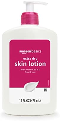 Amazon Basics Extra-Dry Skin Lotion with Vitamins B5 & E, Clean Scent, 16 fl oz (Previously Solimo) Amazon Basics