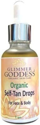 Glimmer Goddess Organic Self Tanning Drops for Face & Body 1 oz. GLIMMER GODDESS