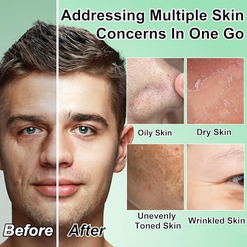 Mens Christmas Gifts,Skin Care for Men,Deeply Hydrates Reduces Dullness Anti-Aging Mens Skin Care for All Skin Type,Stocking Stuffers for Adults Men Him Dad Boyfriend Husband Christmas Gifts GOWLAVER