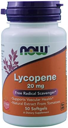 Ликопен 20 мг, 50 капсул / Для поддержки сердечно-сосудистой системы NOW Foods
