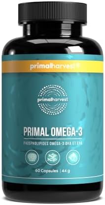 Primal Harvest Omega 3 Fish Oil Supplements, 30 Servings (Порции) Soft Gels (Мягкие капсулы) Capsules (Капсулы) w/ 1000mg EPA + DHA Supplements, No Fishy Burps Non-GMO Omega 3 Fatty Acid Primal Harvest