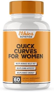 Ethics Nutrition | #1 Strongest Quick Curves Fat Burner Weight Loss Pills for Women | Appetite Suppressant, Metabolism Booster | Slimming Belly Fat Burner Diet Pills That Work Fast - 60 Capsules (Капсулы) EPN Supplements